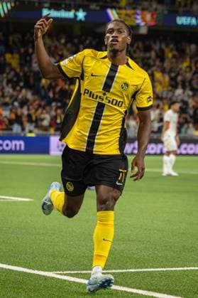 Bern, Switzerland, August 21st 2024: Goalscorer of the 2:0 Joel Monteiro (77 YB) during the UEFA Champions League football match between BSC Young Boys and Galatasaray at Stadion Wankdorf in Bern, Switzerland. Philipp Kresnik (Philipp Kresnik SPP) Copyright: xPhilippxKresnikx xSPPx spp-en-PhKrSp-_KRE1905