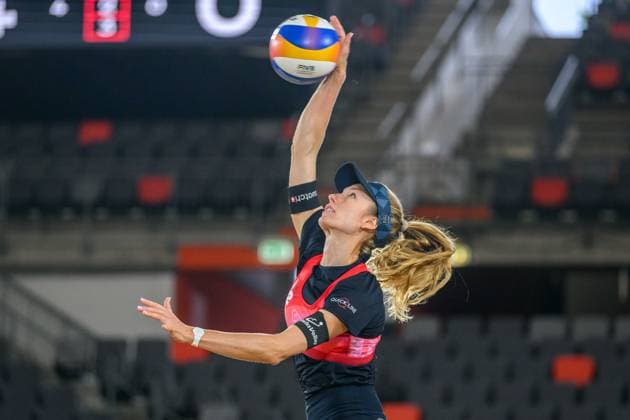 Beach Pro Tour - Elite 16 Hamburg, 22.08.2024 Nina Brunner (SUI); Beach Pro Tour - Elite 16, Hamburg, Stadion Am Rothenbaum am 22.08.2024 Copyright: xBEAUTIFULxSPORTS PeterxWeberx