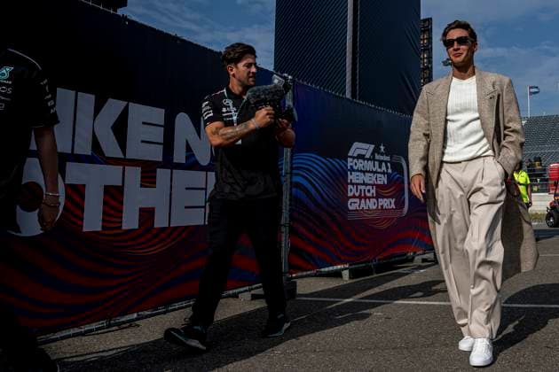 Zandvoort - 22-08-2024, Circuit Zandvoort, George Russell at the Formula 1 Dutch Grand Prix 2024 Wednesday Formula 1 Netherlands Grand Prix 2024 Thursday  x26085112x Copyright: