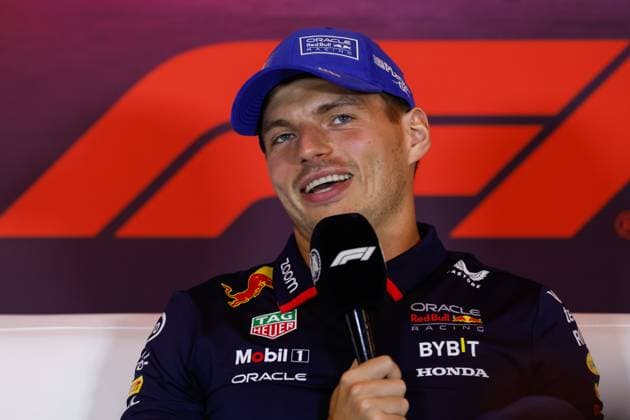 Max Verstappen of the Netherlands and Oracle Red Bull Racing during an press conference, PK, Pressekonferenz during previews ahead of the F1 Grand Prix of Netherlands at Circuit Park Zandvoort on August 22, 2024 in Zandvoort, Netherlands. Defodi-704_MTB20240822F1ZandvoortDag1352428