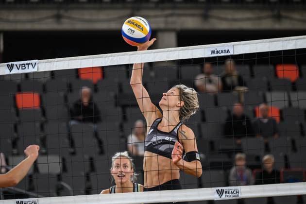 Beach Pro Tour - Elite 16 Hamburg, 22.08.2024 Laura Ludwig (GER); Beach Pro Tour - Elite 16, Hamburg, Stadion Am Rothenbaum am 22.08.2024 Copyright: xBEAUTIFULxSPORTS PeterxWeberx