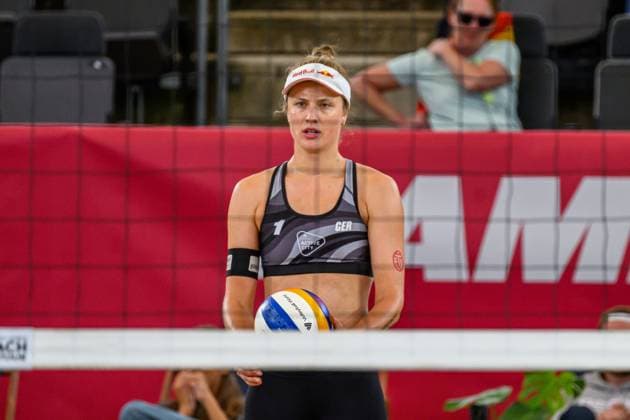 Beach Pro Tour - Elite 16 Hamburg, 22.08.2024 Svenja Mueller (GER); Beach Pro Tour - Elite 16, Hamburg, Stadion Am Rothenbaum am 22.08.2024 Copyright: xBEAUTIFULxSPORTS PeterxWeberx