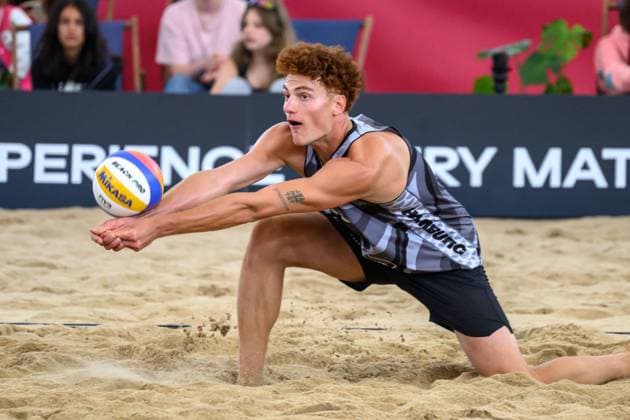 Beach Pro Tour - Elite 16 Hamburg, 22.08.2024 Maximilian (Max) Just; Beach Pro Tour - Elite 16, Hamburg, Stadion Am Rothenbaum am 22.08.2024 Copyright: xBEAUTIFULxSPORTS PeterxWeberx