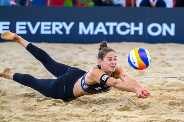 Beach Pro Tour - Elite 16 Hamburg, 22.08.2024 Cinja Tillmann (GER); Beach Pro Tour - Elite 16, Hamburg, Stadion Am Rothenbaum am 22.08.2024 Copyright: xBEAUTIFULxSPORTS PeterxWeberx