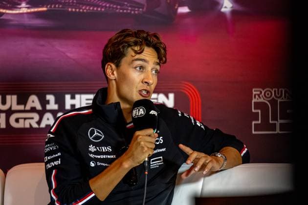 ZANDVOORT, NETHERLANDS: George Russell, racing for the Mercedes F1 team during the 2024 Formula 1 Dutch Grand Prix at the Circuit Zandvoort in Zandvoort, Netherlands