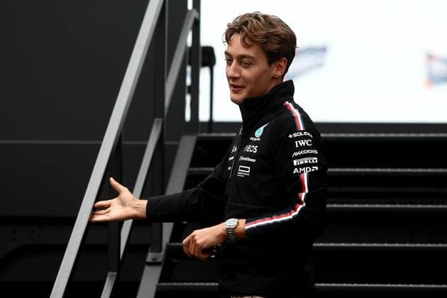 22.08.2024, xsvx, Motorsport FIA Formel 1, Großer Preis der Niederlande 2024 emspor, v.l. George Russell (Mercedes AMG Petronas) Startnummer 63 (FIA REGULATIONS PROHIBIT ANY USE OF PHOTOGRAPHS as IMAGE SEQUENCES and or QUASI-VIDEO) Zandvoort