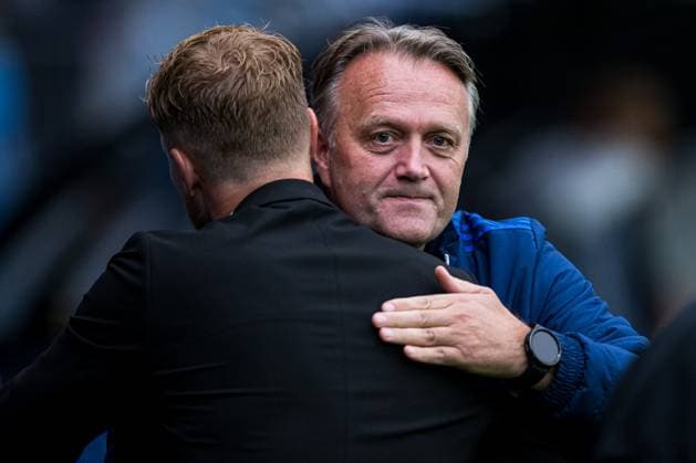 240822 Erling Moe, head coach of Molde, ahead of the UEFA Europa League play-off match between Molde and Elfsborg on August 22, 2024 in Molde. Photo: Marius Simensen BILDBYRAN COP 238 bbeng elfsborg football fotball fotboll molde play-off uefa europa league Copyright: MARIUSxSIMENSEN BB240822BB084
