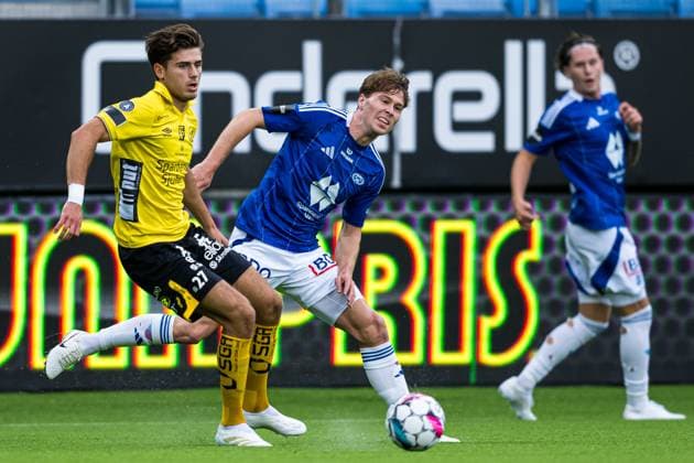 240822 Besfort Zeneli of Elfsborg during the UEFA Europa League play-off match between Molde and Elfsborg on August 22, 2024 in Molde. Photo: Marius Simensen BILDBYRAN COP 238 bbeng elfsborg football fotball fotboll molde play-off uefa europa league Copyright: MARIUSxSIMENSEN BB240822BB091