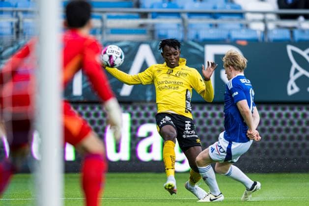 240822 Jalal Abdullai of Elfsborg during the UEFA Europa League play-off match between Molde and Elfsborg on August 22, 2024 in Molde. Photo: Marius Simensen BILDBYRAN COP 238 bbeng elfsborg football fotball fotboll molde play-off uefa europa league Copyright: MARIUSxSIMENSEN BB240822BB092