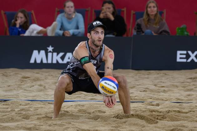 Beach Pro Tour - Elite 16 Hamburg, 22.08.2024 Clemens Wickler (GER); Beach Pro Tour - Elite 16, Hamburg, Stadion Am Rothenbaum am 22.08.2024 Copyright: xBEAUTIFULxSPORTS PeterxWeberx