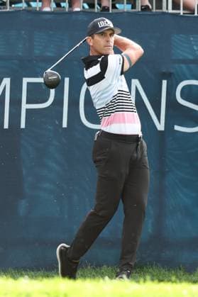 CASTLE ROCK, CO - AUGUST 22: Billy Horschel watches his tee shot on the first hole during the first round of the BMW Championship on August 22, 2024 at Castle Pines Golf Club in Castle Rock, CO. (Photo by Scott Winters Icon Sportswire) GOLF: AUG 22 PGA, Golf Herren FedExCup Playoffs - BMW Championship EDITORIAL USE ONLY Icon2408220065