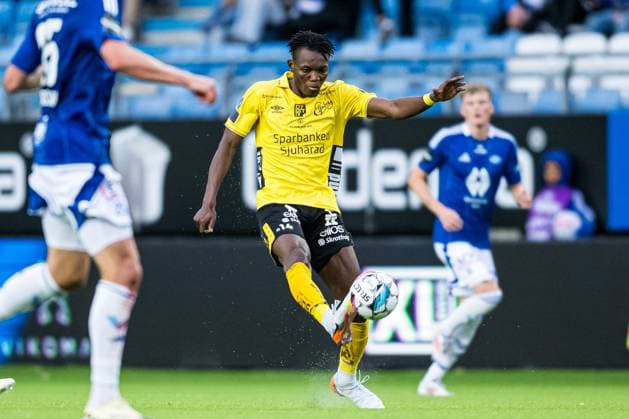 240822 Jalal Abdullai of Elfsborg during the UEFA Europa League play-off match between Molde and Elfsborg on August 22, 2024 in Molde. Photo: Marius Simensen BILDBYRAN COP 238 bbeng elfsborg football fotball fotboll molde play-off uefa europa league Copyright: MARIUSxSIMENSEN BB240822BB273