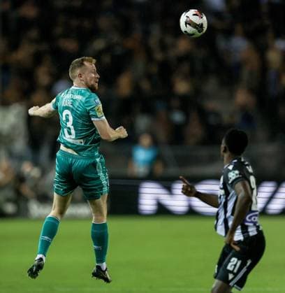 UEFA Europa League Play-off First Leg, Toumba Stadium, Thessaloniki, Greece 22 8 2024 PAOK vs Shamrock Rovers Shamrock Rovers Sean Hoare Sean Hoare 22 8 2024  Copyright: x INPHO AleksandarxDjorovicx AS4A4930