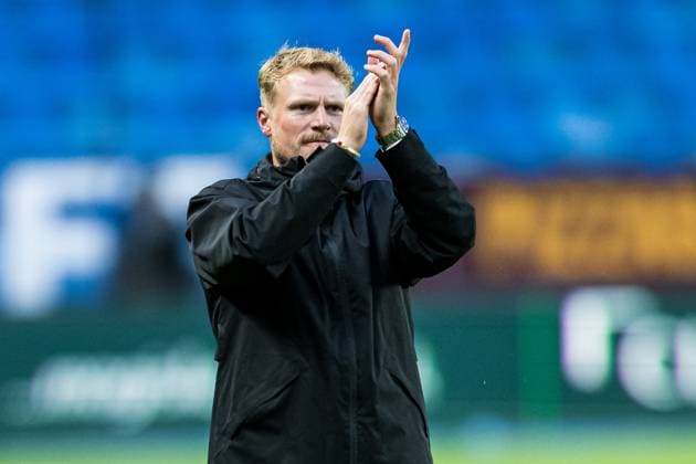 240822 Oscar Hiljemark, head coach of Elfsborg, after the UEFA Europa League play-off match between Molde and Elfsborg on August 22, 2024 in Molde. Photo: Marius Simensen BILDBYRAN COP 238 bbeng elfsborg football fotball fotboll molde play-off uefa europa league Copyright: MARIUSxSIMENSEN BB240822BB353
