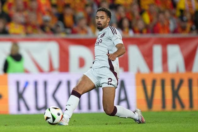 BIALYSTOK, 22-08-2024, Bialystok City Stadium, football, UEFA Europa League Play Offs, season 2024 2025, Jagiellonia Bialystok - Ajax. Ajax player Devyne Rensch Jagiellonia Bialystok - Ajax  x26087870x Copyright: