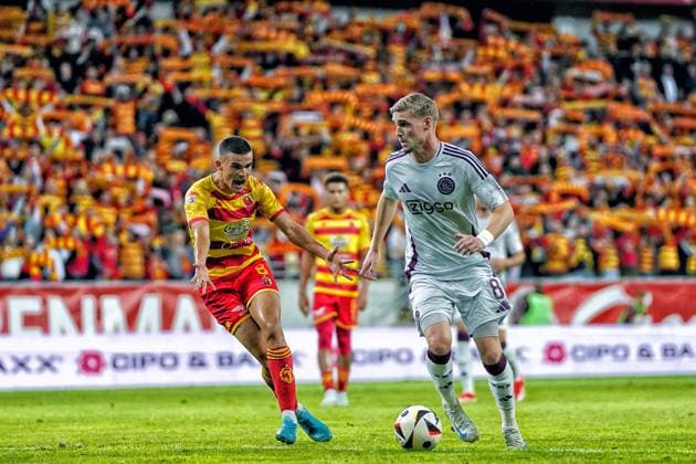 BIALYSTOK, 22-08-2024, Bialystok City Stadium, football, UEFA Europa League Play Offs, season 2024 2025, Jagiellonia Bialystok - Ajax. Ajax player Kenneth Taylor Jagiellonia Bialystok - Ajax  x26087950x Copyright: