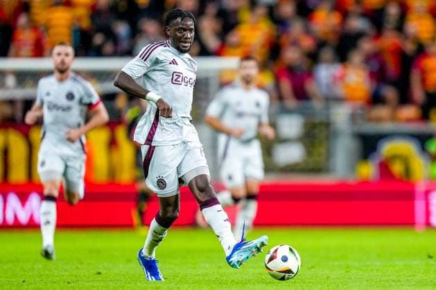 BIALYSTOK, 22-08-2024, Bialystok City Stadium, football, UEFA Europa League Play Offs, season 2024 2025, Jagiellonia Bialystok - Ajax. Ajax player Bertrand Traore Jagiellonia Bialystok - Ajax  x26089423x Copyright: