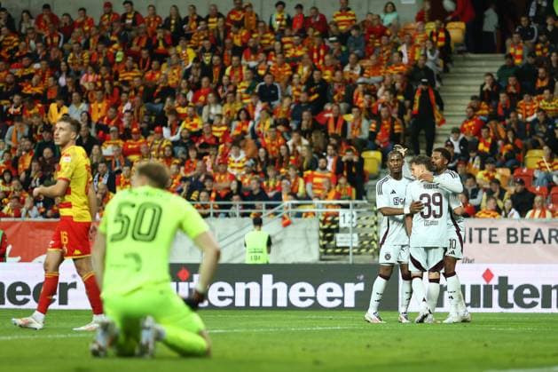 BIALYSTOK 22.08.2024 IV RUNDA KWALIFIKACYJNA LIGA EUROPY SEZON 2024 25: JAGIELLONIA BIALYSTOK - AJAX AMSTERDAM --- UEFA EUROPE LEAGUE PLAY-OFF FOURTH QUALIFYING ROUND GAME: JAGIELLONIA BIALYSTOK - AJAX AMSTERDAM CHUBA AKPOM GOL BRAMKA GOAL PILKARZE FOOTBALLERS AJAX AMSTERDAM RADOSC CELEBRATION FOT. JAROSLAW OLSZEWSKI FOTOPYK NEWSPIX.PL --- Newspix.pl  JOL240822114
