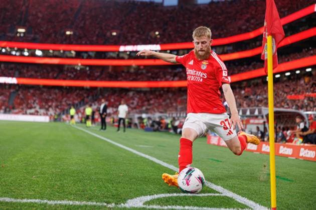 Jan-Niklas Beste seen during Liga Portugal game between teams of SL Benfica and Casa Pia AC at Estadio Da Luz (Maciej Rogowski) Lisbon Estadio Da Luz Portugal Copyright: xMaciejxRogowskix slbcpacfull-021