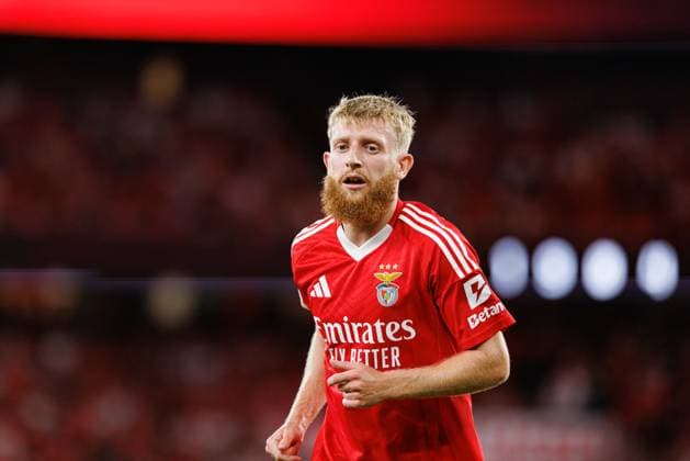 Jan-Niklas Beste seen during Liga Portugal game between teams of SL Benfica and Casa Pia AC at Estadio Da Luz (Maciej Rogowski) Lisbon Estadio Da Luz Portugal Copyright: xMaciejxRogowskix slbcpacfull-053