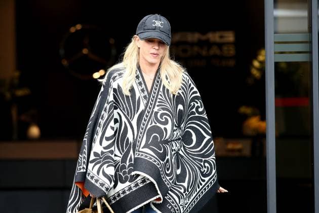 22.08.2024, xsvx, Motorsport FIA Formel 1, Großer Preis der Niederlande 2024 emspor, v.l. Corinna Schumacher, Mutter von Ersatzfahrer Mick Schumacher (Mercedes AMG Petronas) (FIA REGULATIONS PROHIBIT ANY USE OF PHOTOGRAPHS as IMAGE SEQUENCES and or QUASI-VIDEO) Zandvoort