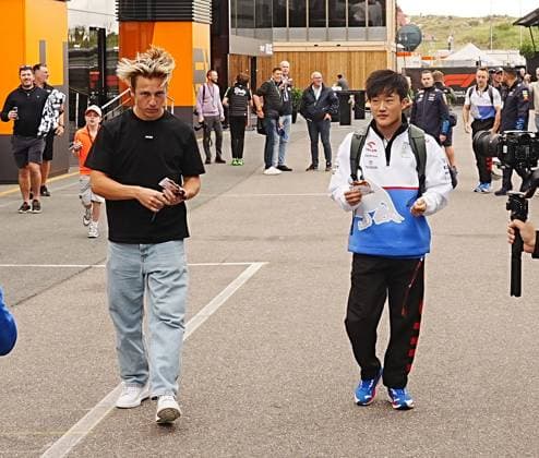 FORMULA 1 HEINEKEN DUTCH GRAND PRIX 2024 23.08.2024, Circuit Park Zandvoort, Zandvoort, FORMULA 1 HEINEKEN DUTCH GRAND PRIX 2024 , im Bild Liam Lawson (NZL), Scuderia AlphaTauri, Yuki Tsunoda (JPN), Visa Cash App RB Formula One Team