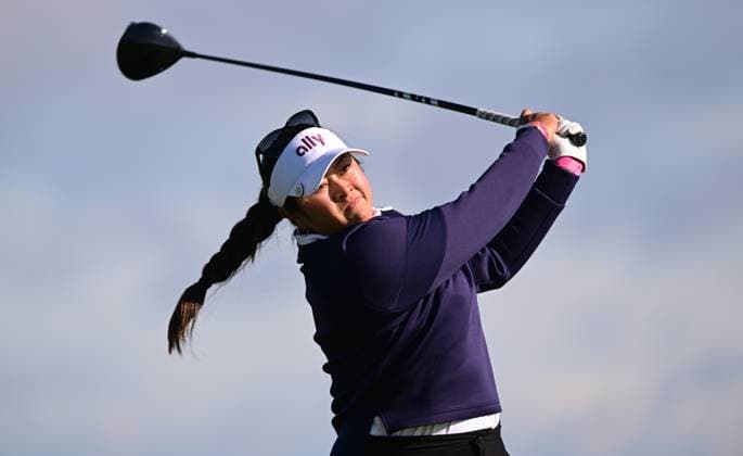 Lilia Vu on the 16th Tee AIG Women s Open, Day Two, Golf, St. Andrews, Scotland, UK - 23 Aug 2024  Copyright: xGreigxCowie Shutterstockx 14655508l