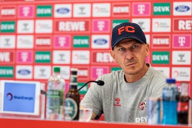 2. Fussball Bundesliga: 1. FC Köln Pressekonferenz; 23.08.2024 Gerhard Struber (Trainer 1. FC Köln) 2. Fussball Bundesliga: Pressekonferenz 1. FC Köln; Geissbockheim, 23.08.2024