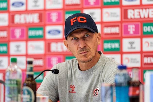 2. Fussball Bundesliga: 1. FC Köln Pressekonferenz; 23.08.2024 Gerhard Struber (Trainer 1. FC Köln) 2. Fussball Bundesliga: Pressekonferenz 1. FC Köln; Geissbockheim, 23.08.2024