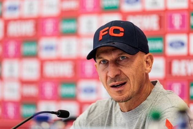 2. Fussball Bundesliga: 1. FC Köln Pressekonferenz; 23.08.2024 Gerhard Struber (Trainer 1. FC Köln) 2. Fussball Bundesliga: Pressekonferenz 1. FC Köln; Geissbockheim, 23.08.2024
