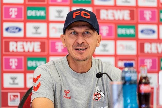 2. Fussball Bundesliga: 1. FC Köln Pressekonferenz; 23.08.2024 Gerhard Struber (Trainer 1. FC Köln) 2. Fussball Bundesliga: Pressekonferenz 1. FC Köln; Geissbockheim, 23.08.2024