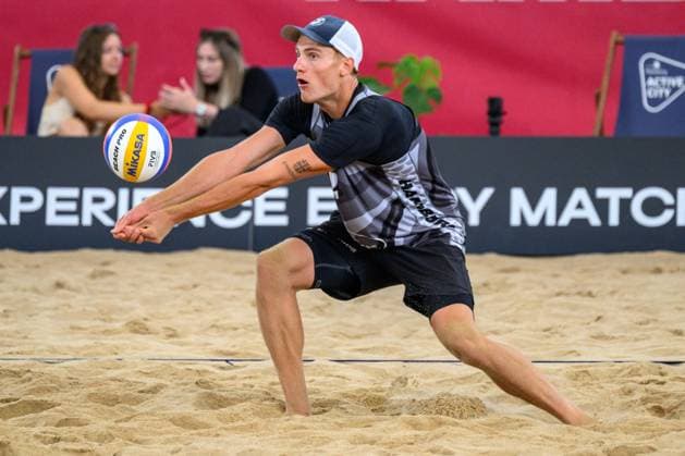 Beach Pro Tour - Elite 16 Hamburg, 23.08.2024 Maximilian (Max) Just; Beach Pro Tour - Elite 16, Hamburg, Stadion Am Rothenbaum am 23.08.2024 Copyright: xBEAUTIFULxSPORTS PeterxWeberx