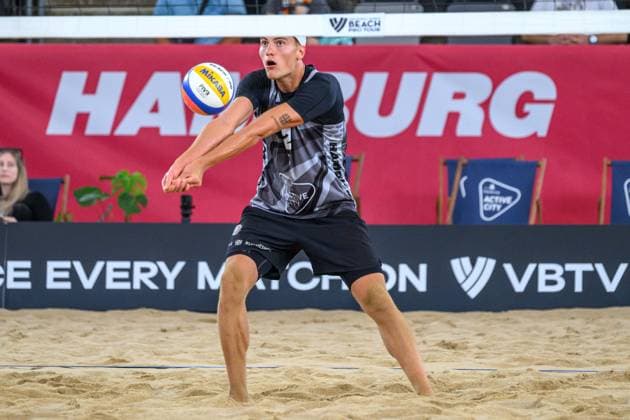 Beach Pro Tour - Elite 16 Hamburg, 23.08.2024 Maximilian (Max) Just; Beach Pro Tour - Elite 16, Hamburg, Stadion Am Rothenbaum am 23.08.2024 Copyright: xBEAUTIFULxSPORTS PeterxWeberx