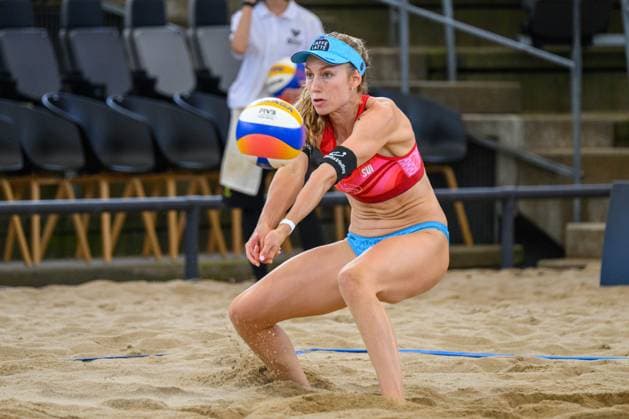 Beach Pro Tour - Elite 16 Hamburg, 23.08.2024 Nina Brunner (SUI); Beach Pro Tour - Elite 16, Hamburg, Stadion Am Rothenbaum am 23.08.2024 Copyright: xBEAUTIFULxSPORTS PeterxWeberx