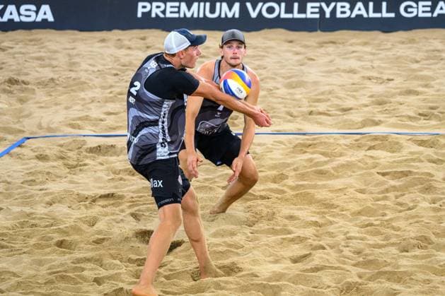 Beach Pro Tour - Elite 16 Hamburg, 23.08.2024 Maximilian (Max) Just, Paul Henning; Beach Pro Tour - Elite 16, Hamburg, Stadion Am Rothenbaum am 23.08.2024 Copyright: xBEAUTIFULxSPORTS PeterxWeberx