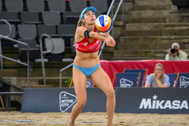 Beach Pro Tour - Elite 16 Hamburg, 23.08.2024 Nina Brunner (SUI); Beach Pro Tour - Elite 16, Hamburg, Stadion Am Rothenbaum am 23.08.2024 Copyright: xBEAUTIFULxSPORTS PeterxWeberx