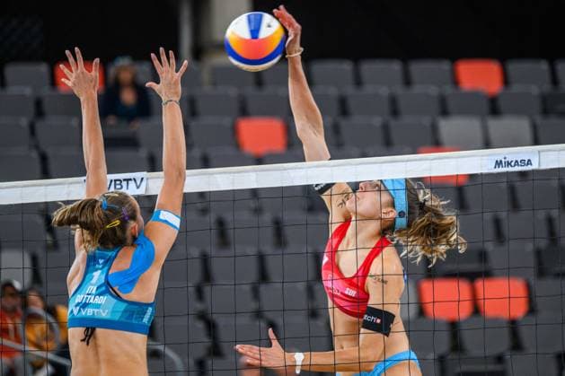 Beach Pro Tour - Elite 16 Hamburg, 23.08.2024 Tanja Hüberli (SUI); Beach Pro Tour - Elite 16, Hamburg, Stadion Am Rothenbaum am 23.08.2024 Copyright: xBEAUTIFULxSPORTS PeterxWeberx