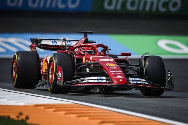 16 LECLERC Charles (mco), Scuderia Ferrari SF-24, action during the Formula 1 Heineken Dutch Grand Prix 2024, 15th round of the 2024 Formula One World Championship, WM, Weltmeisterschaft from August 23 to 25, 2024 on the Circuit Zandvoort, in Zandvoort, Netherlands - F1 - DUTCH GRAND PRIX 2024 DPPI Panoramic  240823_R15_OLANDA_DP_XB3_2806_