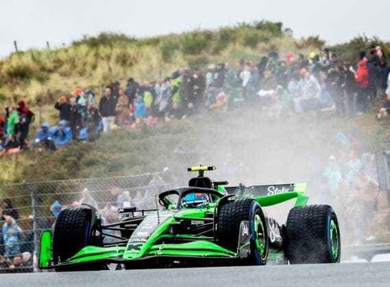ZANDVOORT - Zhou Guanyu (Kick Sauber) in action during the 1st free practice in the run-up to the F1 Grand Prix of the Netherlands at the Circuit of Zandvoort. ANP REMKO DE WAAL xVIxANPxSportx xxANPxIVx 506554842 originalFilename: 506554842.jpg