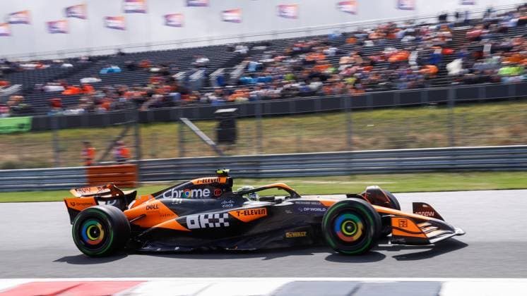 Lando Norris of Great Britain and McLaren F1 Team during practice ahead of the F1 Grand Prix of Netherlands at Circuit Park Zandvoort on August 23, 2024 in Zandvoort, Netherlands. Defodi-704_MTB20240823F1ZandvDag2VrijeTr352877