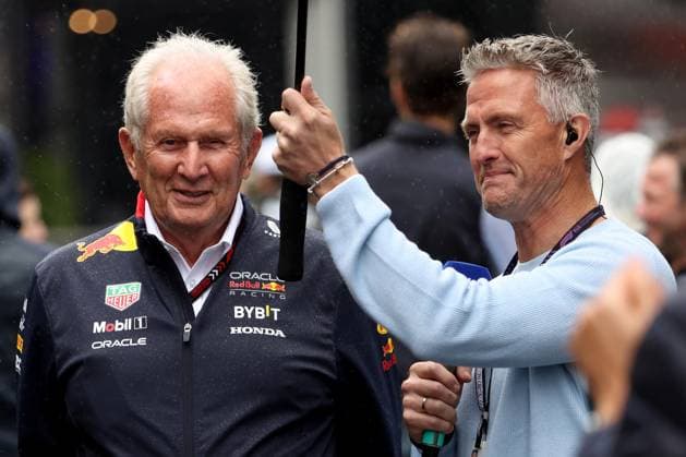 23.08.2024, xsvx, Motorsport FIA Formel 1, Großer Preis der Niederlande 2024 emspor, v.l. Dr. Helmut Marko (Oracle Red Bull Racing) Ralf Schumacher (FIA REGULATIONS PROHIBIT ANY USE OF PHOTOGRAPHS as IMAGE SEQUENCES and or QUASI-VIDEO) Zandvoort