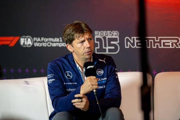 Formel 1 GP Zandvoort Holland. Freitag, 23.08.2024 James Volwes, Teamchef Williams Racing in der Pressekonferenz; Formel 1 GP Zandvoort Holland. Freitag, 23.08.2024 Copyright: xBEAUTIFULxSPORTS Erlhofx