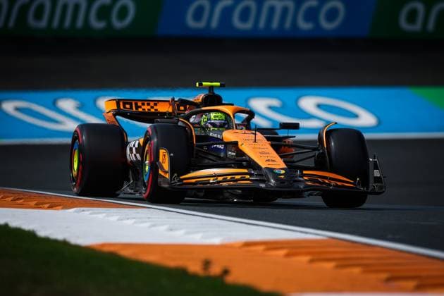 4 Lando Norris (GBR, McLaren Formula 1 Team), F1 Grand Prix of the Netherlands at Circuit Zandvoort on August 23, 2024 in Zandvoort, Netherlands. (Photo by HOCH ZWEI) Zandvoort Netherlands