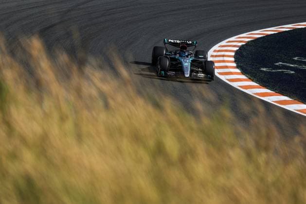 63 George Russell (GBR, Mercedes-AMG Petronas F1 Team), F1 Grand Prix of the Netherlands at Circuit Zandvoort on August 23, 2024 in Zandvoort, Netherlands. (Photo by HOCH ZWEI) Zandvoort Netherlands