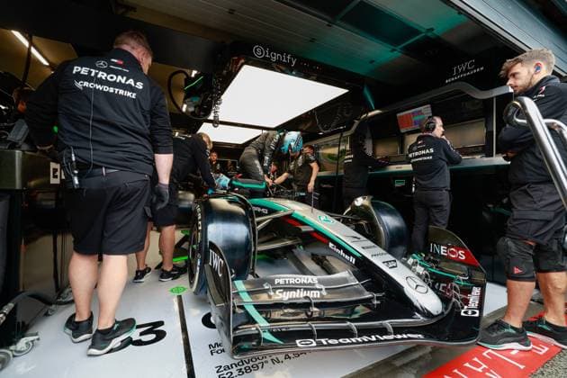 63 George Russell (GBR, Mercedes-AMG Petronas F1 Team), F1 Grand Prix of the Netherlands at Circuit Zandvoort on August 23, 2024 in Zandvoort, Netherlands. (Photo by HOCH ZWEI) Zandvoort Netherlands