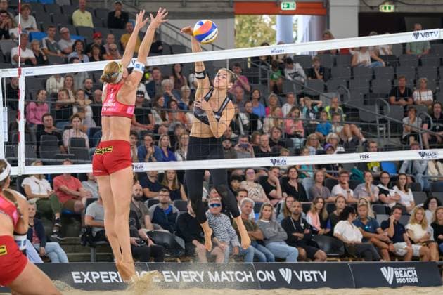 Beach Pro Tour - Elite 16 Hamburg, 23.08.2024 Cinja Tillmann (GER); Beach Pro Tour - Elite 16, Hamburg, Stadion Am Rothenbaum am 23.08.2024 Copyright: xBEAUTIFULxSPORTS PeterxWeberx