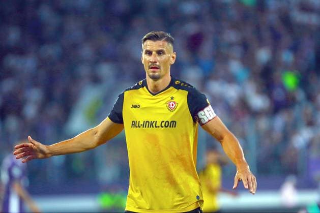 Stefan Kutschke (Dresden) Fußball 3.Liga 2024 25 FC Erzgebirge Aue - Dynamo Dresden 2:0 am 23.8.2024 Erzgebirge Aue - Dynamo Dresden