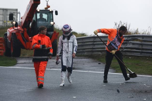 F1 Grand Prix Of The Netherlands 2024 Practice 3 Logan Sargeant of Williams after crash during third practice ahead of the Formula 1 Grand Prix of The Netherlands at Circuit Zandvoort in Zandvoort, Netherlands on August 24, 2024. Zandvoort Netherlands  Copyright: xJakubxPorzyckix originalFilename:porzycki-f1grandp240824_npSA9.jpg