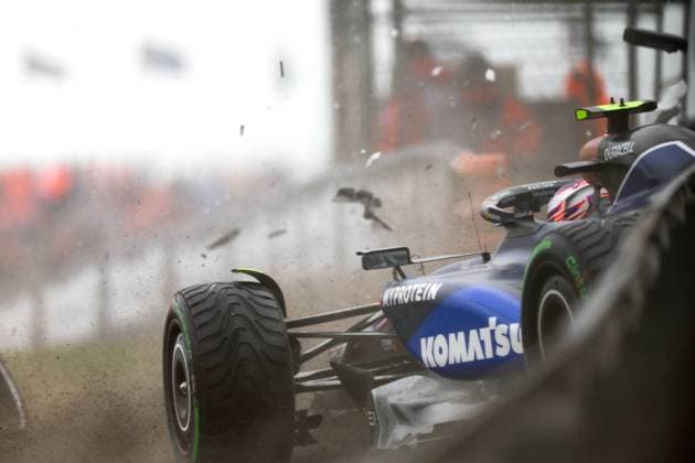 Crash of 2 Logan Sargeant (USA, Williams Racing), F1 Grand Prix of the Netherlands at Circuit Zandvoort on August 24, 2024 in Zandvoort, Netherlands. (Photo by HOCH ZWEI) Zandvoort Netherlands