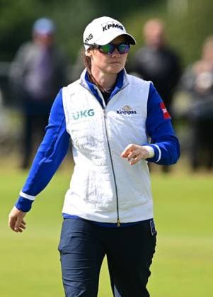 Leona Maguire on the 2nd Green AIG Women s Open, Day Three, Golf, St. Andrews, Scotland, UK - 24 Aug 2024  Copyright: xGreigxCowie Shutterstockx 14655900j